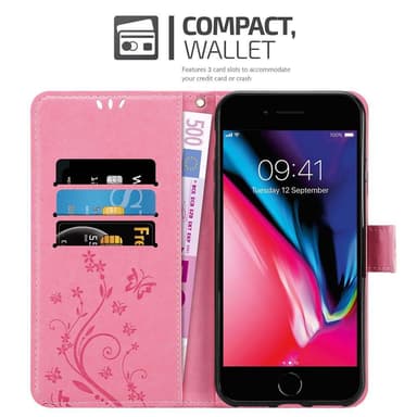 iPhone 7 / 7S / 8 / SE 2020 Suojakuori Lompakkokotelo
