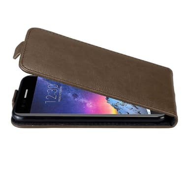 LG K8 2017 Suojakuori Lompakkokotelo (Ruskea)