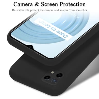 Realme C21 Suojakuori Kotelo Case (Musta)
