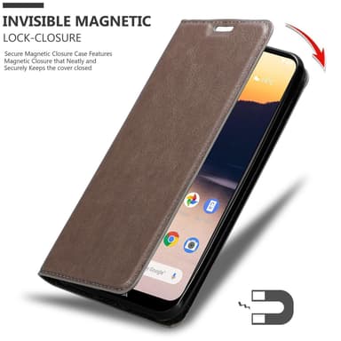 Nokia 2.3 Suojakuori Lompakkokotelo (Ruskea)