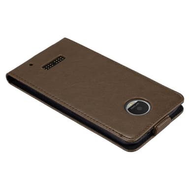 Motorola MOTO Z PLAY Suojakuori Lompakkokotelo (Ruskea)
