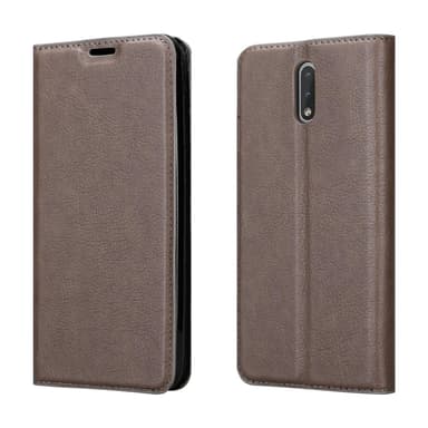 Nokia 2.3 Suojakuori Lompakkokotelo (Ruskea)