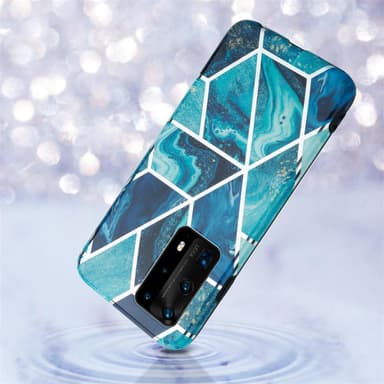 Huawei P40 Suojakuori Lompakkokotelo (Sininen)