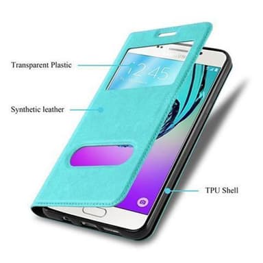 Lompakkokotelo Samsung Galaxy A3 2016 Case (Turkoosi)
