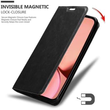 iPhone 13 MINI Suojakuori Lompakkokotelo (Musta)