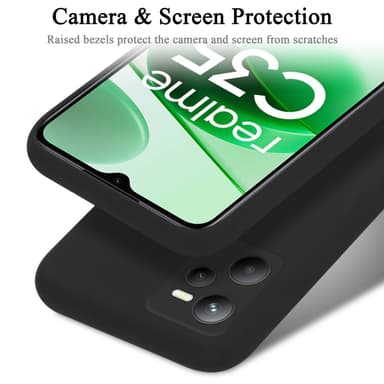Realme C35 / Narzo 50A PRIME Suojakuori Kotelo (Musta)