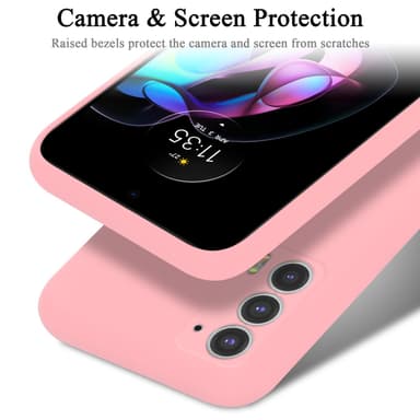 Motorola EDGE 20 Suojakuori Kotelo (Vaaleanpunainen)