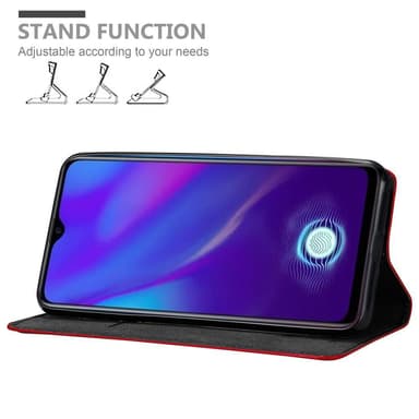 Oppo R17 NEO Suojakuori Lompakkokotelo (Punainen)