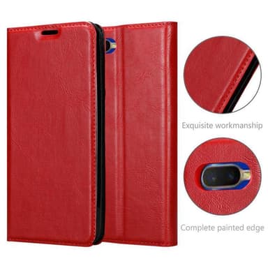 Oppo R17 NEO Suojakuori Lompakkokotelo (Punainen)