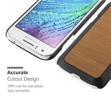Samsung Galaxy J1 2015 Suojakuori Kotelo (Ruskea)