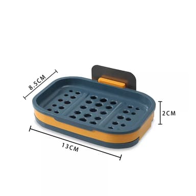 Saippuakuppi 13x9x2 cm saippuateline (tummansininen)