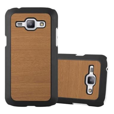 Samsung Galaxy J1 2015 Suojakuori Kotelo (Ruskea)
