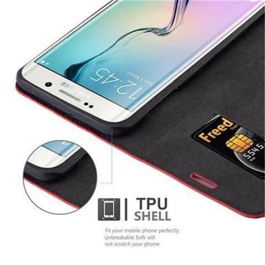 Samsung Galaxy S6 EDGE PLUS Suojakuori Lompakkokotelo