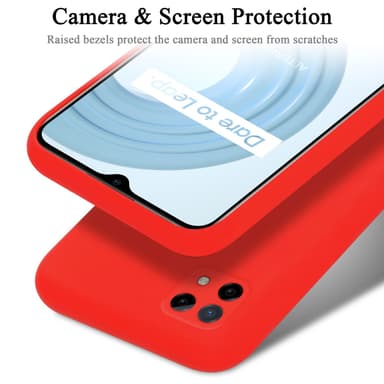 Realme C21 Suojakuori Kotelo Case (Punainen)