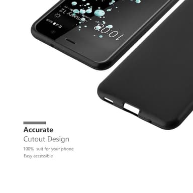HTC U PLAY Suojakuori Kotelo (Musta)