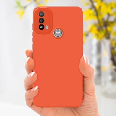 Motorola MOTO E20 Suojakuori Kotelo (Oranssi)