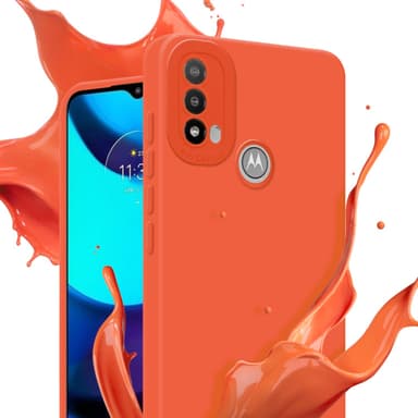 Motorola MOTO E20 Suojakuori Kotelo (Oranssi)