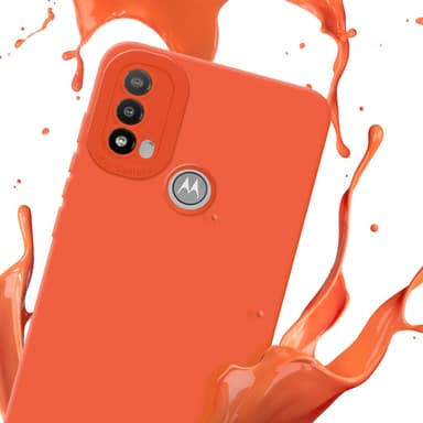 Motorola MOTO E20 Suojakuori Kotelo (Oranssi)