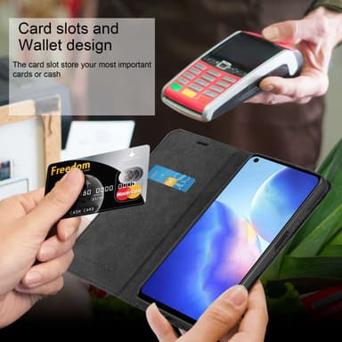 Blackview A90 Suojakuori Lompakkokotelo (Musta)