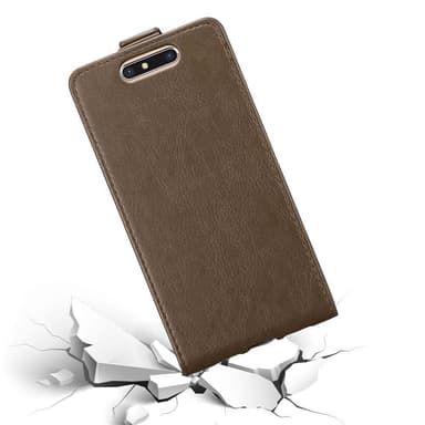 ZTE Blade V8 Suojakuori Lompakkokotelo (Ruskea)