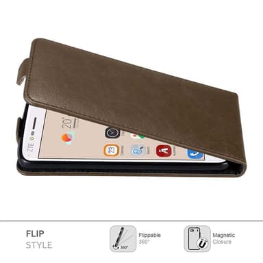 ZTE Blade V8 Suojakuori Lompakkokotelo (Ruskea)