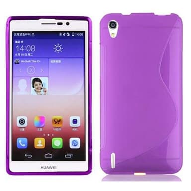 Huawei ASCEND P7 Suojakuori Cover (Violetti)