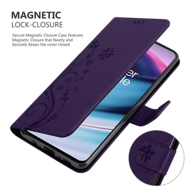 OnePlus Nord CE 5G Suojakuori Lompakkokotelo (Violetti)