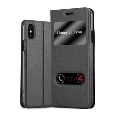 Lompakkokotelo iPhone X / XS Case (Musta)