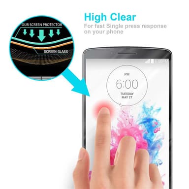 LG G3 Näytönsuoja Karkaistu lasi Suojakalvo