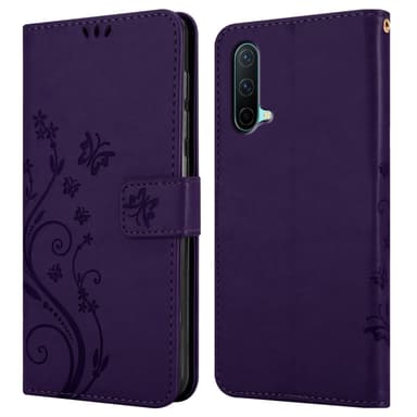 OnePlus Nord CE 5G Suojakuori Lompakkokotelo (Violetti)