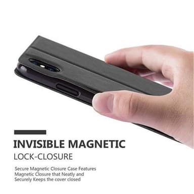 Lompakkokotelo iPhone X / XS Case (Musta)