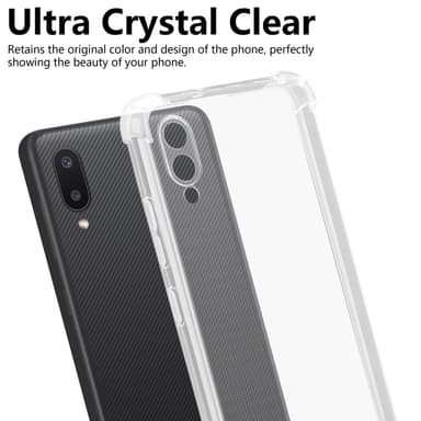 Samsung Galaxy A02 / M02 Suojakuori Kotelo (Läpinäkyvä)