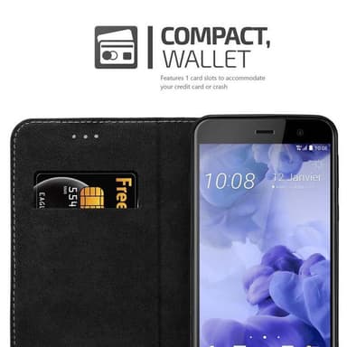 HTC U PLAY Suojakuori Case (Musta)