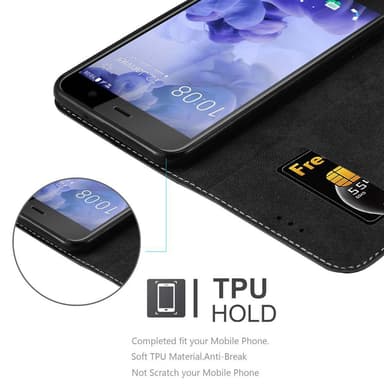 HTC U PLAY Suojakuori Case (Musta)