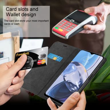 Motorola MOTO E22 / E22i Suojakuori Lompakkokotelo