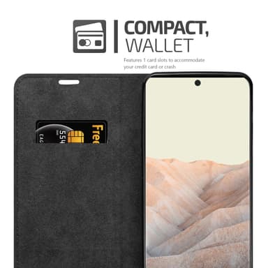 Google PIXEL 6 PRO Suojakuori Lompakkokotelo (Punainen)