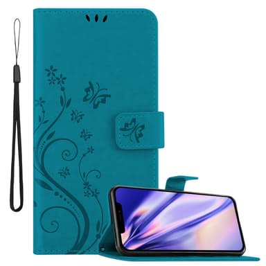 iPhone 13 PRO MAX Suojakuori Lompakkokotelo (Sininen)