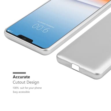 LG G7 ThinQ / FIT / ONE Suojakuori Kotelo (Hopea)