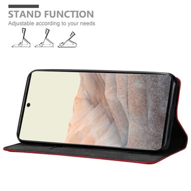 Google PIXEL 6 PRO Suojakuori Lompakkokotelo (Punainen)