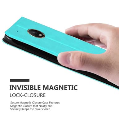 Lompakkokotelo Motorola MOTO G5 PLUS Case (Turkoosi)