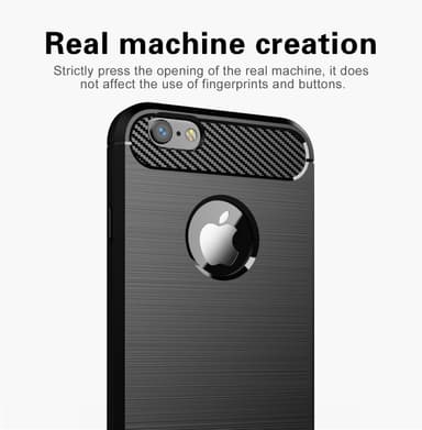 Suojakuori iPhone 6 / 6S Kotelo (Musta)