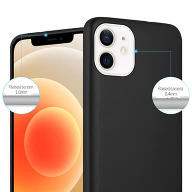 iPhone 12 MINI Suojakuori Kotelo (Musta)