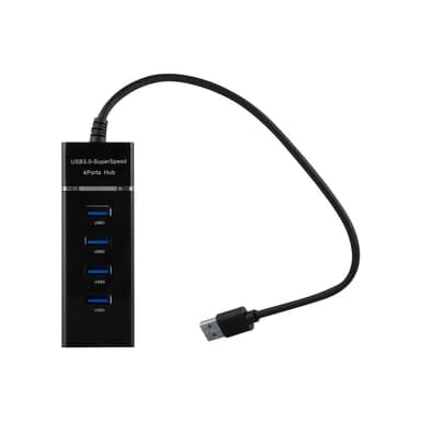 4-porttinen USB 3.0 -moniliitäntäinen plug & play