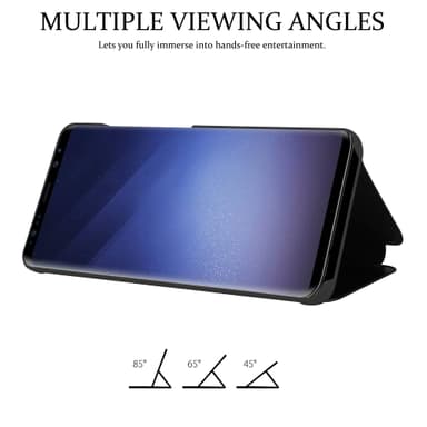 Suojakuori Samsung Galaxy S9 Lompakkokotelo (Musta)