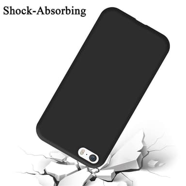 iPhone 5 / 5S / SE 2016 Suojakuori Kotelo (Musta)