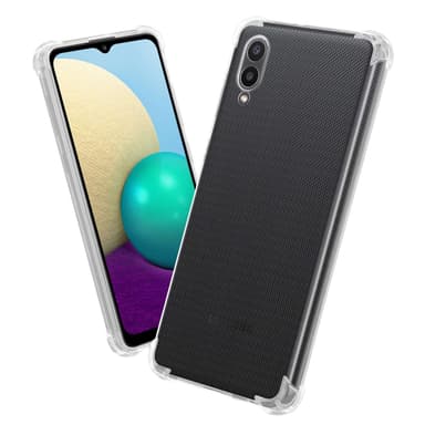Samsung Galaxy A02 / M02 Suojakuori Kotelo (Läpinäkyvä)