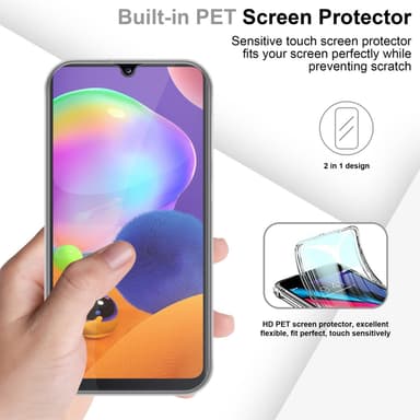 Samsung Galaxy A31 Suojakuori Cover (Läpinäkyvä)