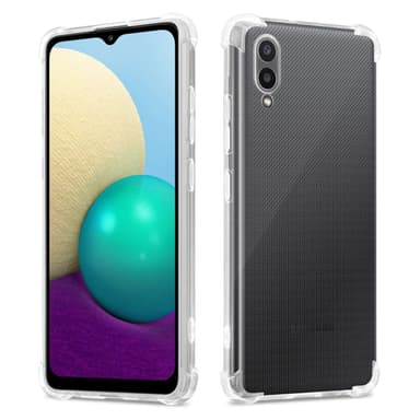 Samsung Galaxy A02 / M02 Suojakuori Kotelo (Läpinäkyvä)