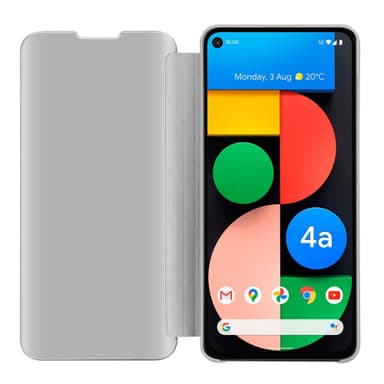 Suojakuori Google PIXEL 4A Lompakkokotelo (Hopea)