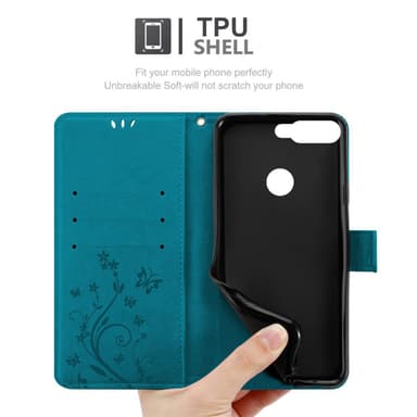 Honor 7C / Huawei Y7 2018 Suojakuori Lompakkokotelo
